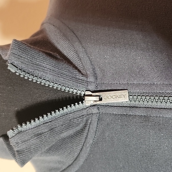 Womens Jockey Gray Half-Zip Sweatshirt - Picture 2 of 6